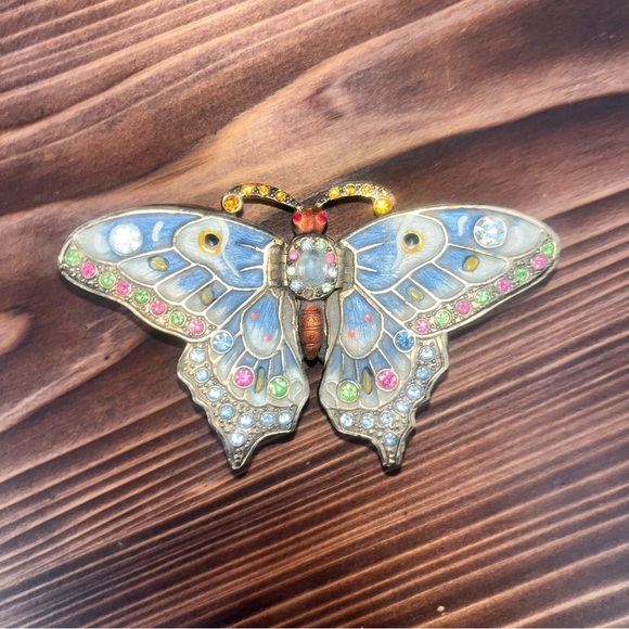 Ornate Butterfly Jewelry Box 62252 - Picture 3 of 6